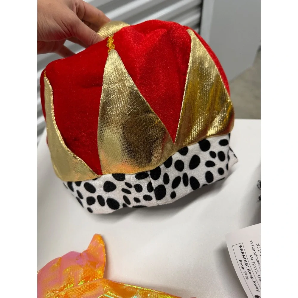 Funny Party Hats 6 Pack Assorted Novelty Costume Hats Rainbow King Pirate Gold